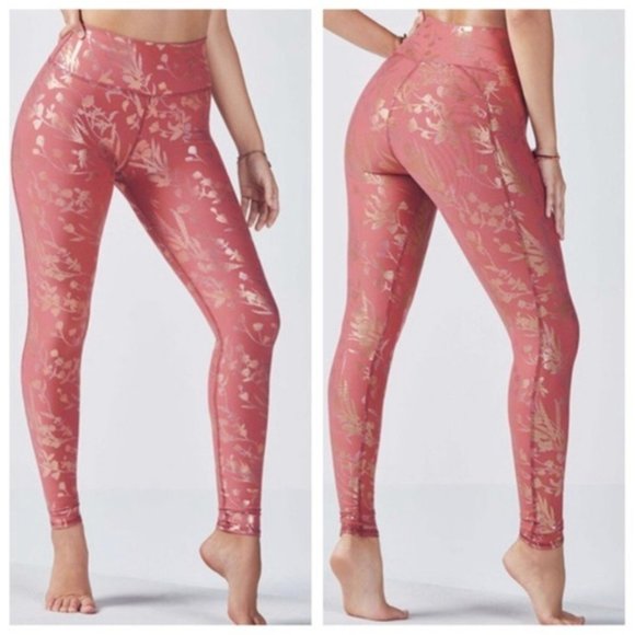 Fabletics Pants - Fabletics Rose Gold LIsette High Waisted Legging